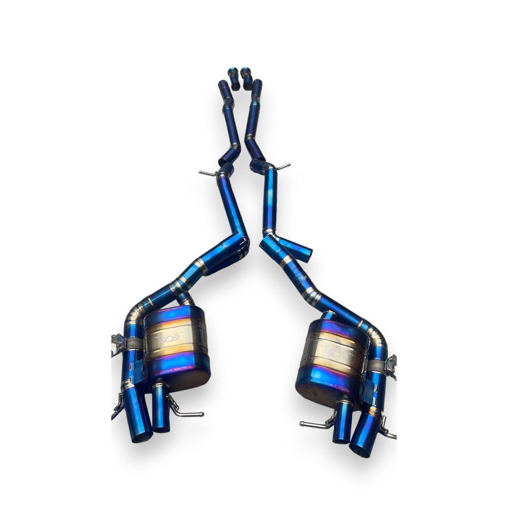 2021 + Mercedes S-Class Valved Sport Exhaust System | W223 Titanium / Chrome Tips